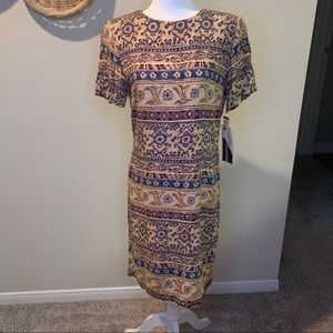 Vintage shift patterned dress